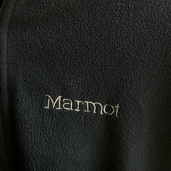 Marmot black 1/4 zip fleece pullover - Picture 2 of 4